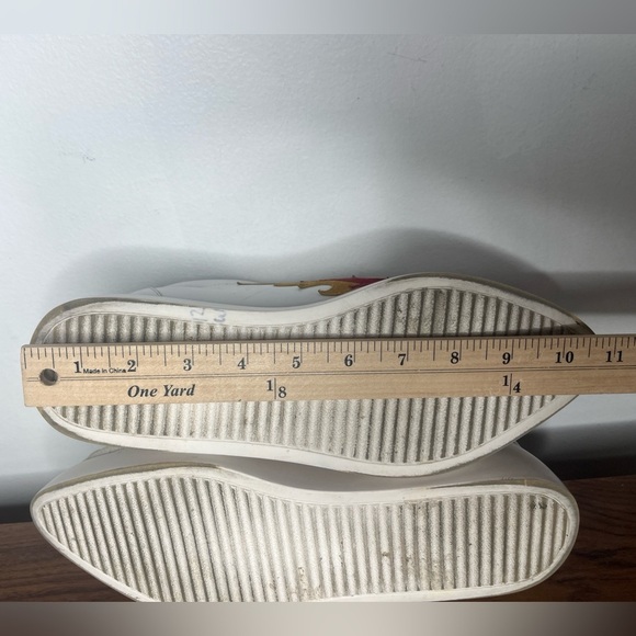 Jeffrey Campbell Hot Rod Leather Suede Flames Pointed Toe Platform Sneakes Sz 10 - Picture 11 of 15